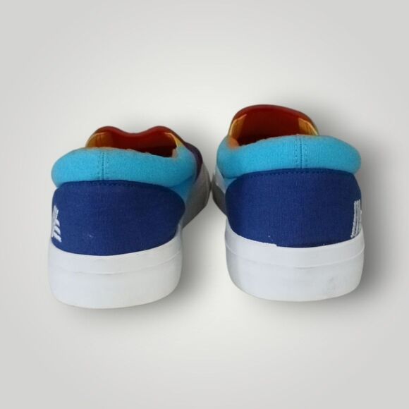 Aldi Gear Multicolor Canvas Slip-On Shoe Flats Size 9 Aldi Logo Fall 2023 - Picture 3 of 5